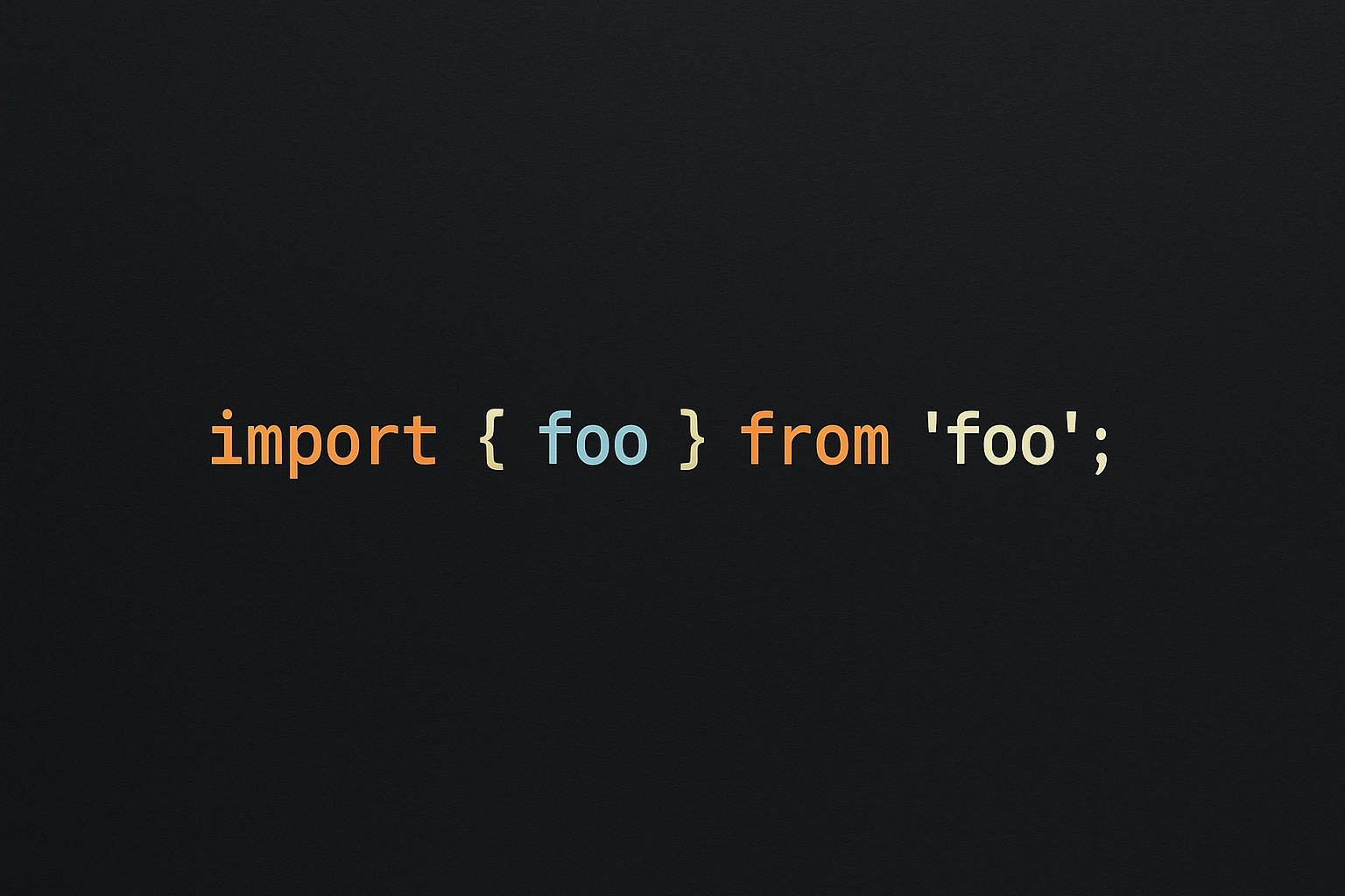 Imports are not values