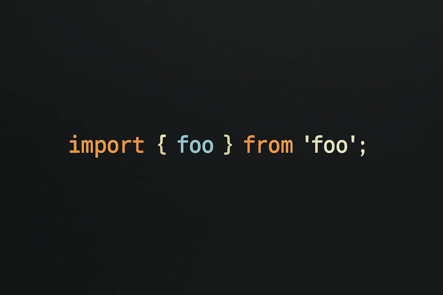Imports are not values
