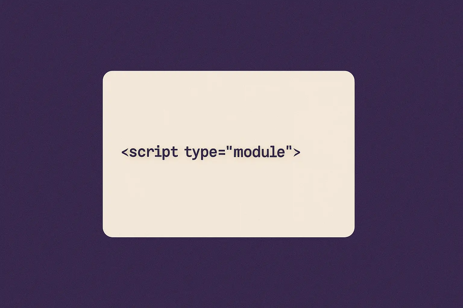 The Case for Modules